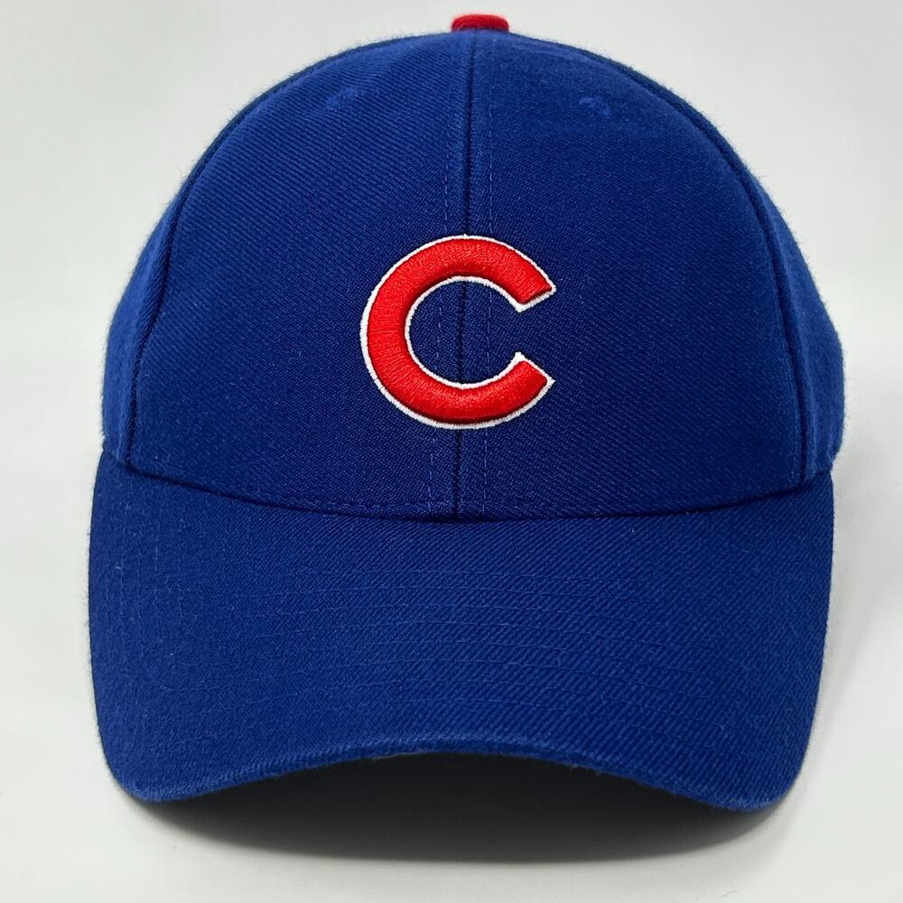 Chicago Cubs Hat Baseball Cap MLB Twins Enterprise Wool Blend Strapback Blue